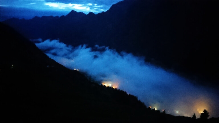 Das Pitztal kurz vor Sonnenaufgang