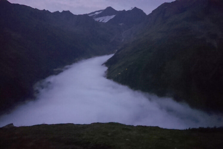 Das Pitztal kurz vor Sonnenaufgang