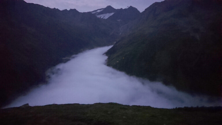Das Pitztal kurz vor Sonnenaufgang