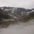 Blick auf den immer weiter verschwindenden Gletscher beim Pitz Alpine Glacier Trail 2022
