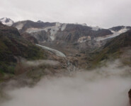 Blick auf den immer weiter verschwindenden Gletscher beim Pitz Alpine Glacier Trail 2022