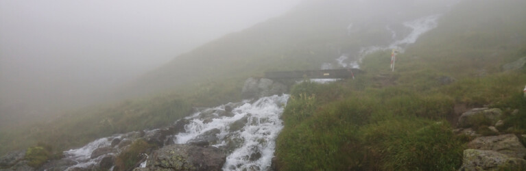 Nebel beim Pitz Alpine Glacier Trail 2022