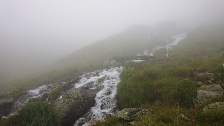 Nebel beim Pitz Alpine Glacier Trail 2022