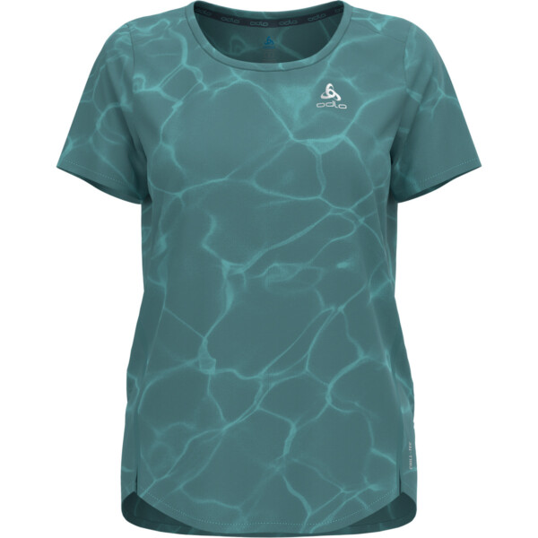 Odlo Damen Zeroweight Chill-tec Print T-Shirt