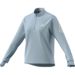 adidas Damen Iconic Running 1/2 Zip Longsleeve