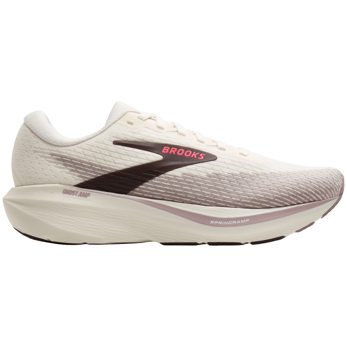 Brooks GHOST AMP Laufschuhe Damen Arctic Wolf/Dove/Pink B (normal) 38