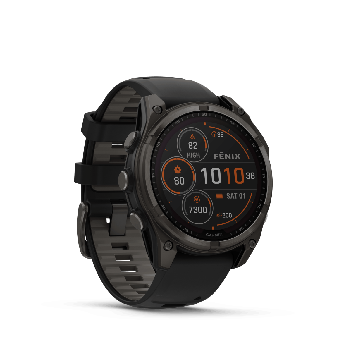 GARMIN FENIX 8 - 51MM AMOLED SAPPHIRE schwarz-carbongrau