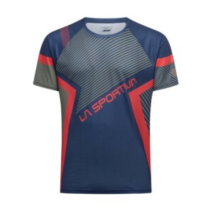 La Sportiva Flow T-Shirt Blau Rot, Größe M