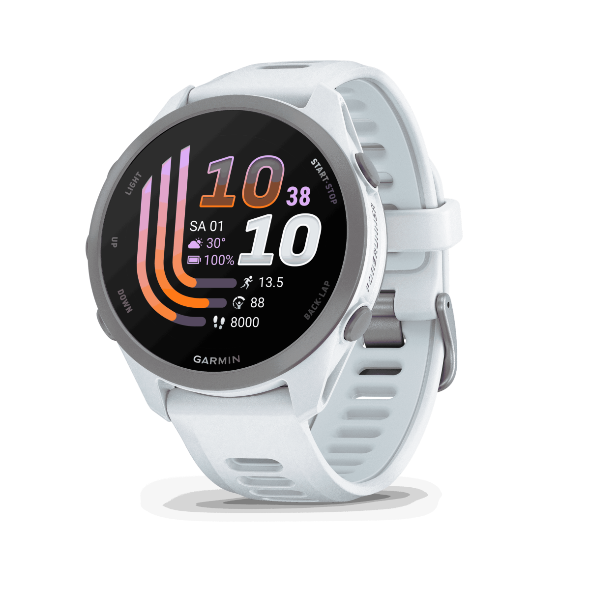 GARMIN FORERUNNER 170 MUSIC Smartwatch Whitestone/Cloud Blue