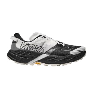 Hoka Speedgoat 7 Laufschuhe Schwarz Weiß SS26, Größe EU 42
