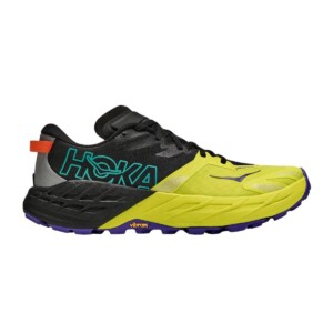 Hoka Speedgoat 7 Trailrunning-Schuhe Schwarz Gelb AW26, Größe EU 40 2/3