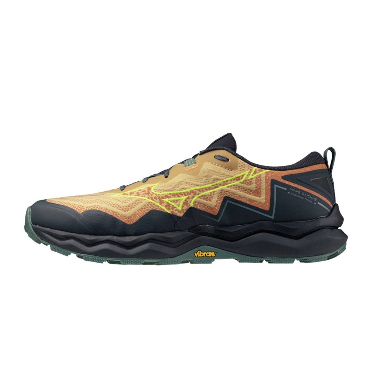 Mizuno Wave Daichi 9 Laufschuhe Orange Grau SS26, Größe 41 - EUR