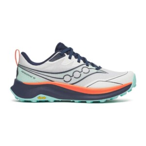 Saucony Peregrine 16 Schuhe Weiß Grün SS26 Damen, Größe 35.5 EUR