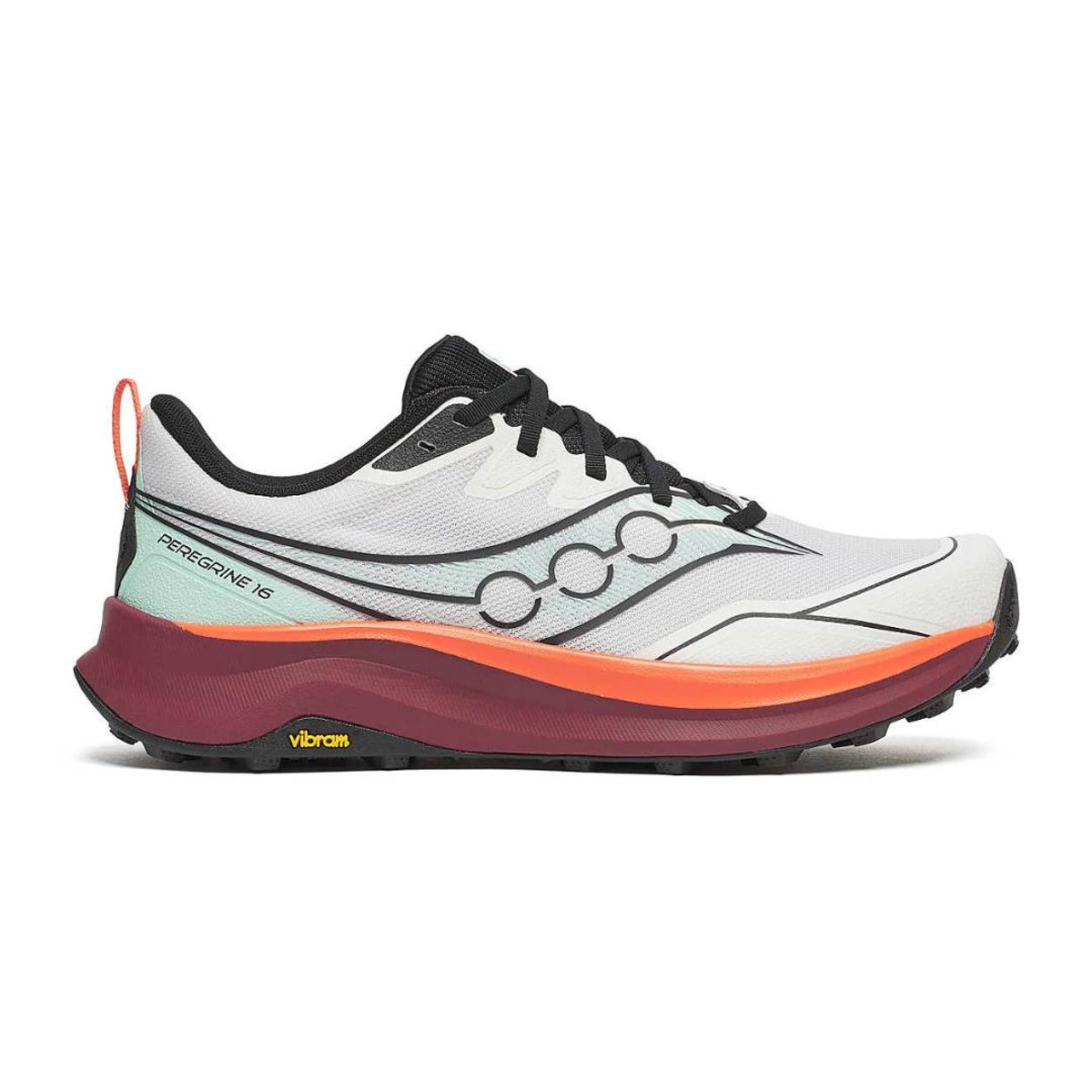 Schuhe Saucony Peregrine 16 Weiß Granat SS26, Größe 41 - EUR