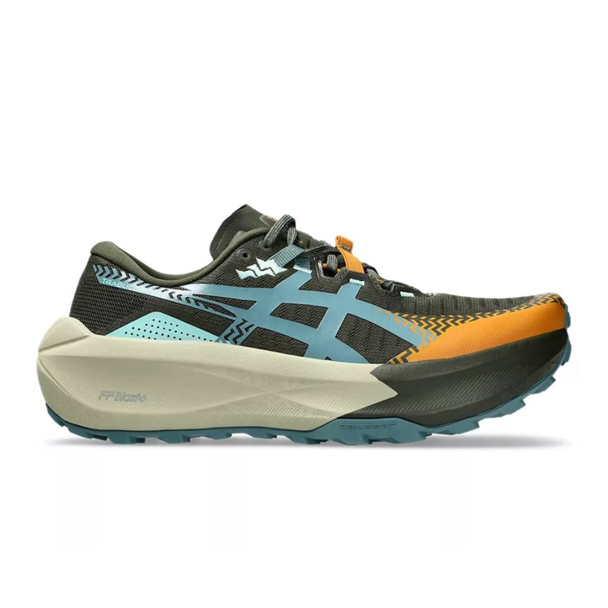 Asics Trabuco Max 5 Laufschuhe Braun Blau AW26, Größe 42 - EUR