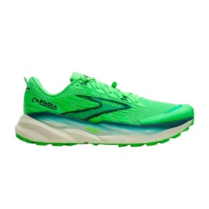 Brooks Cascadia 19 Schuhe Grün Weiß SS26, Größe 42 - EUR