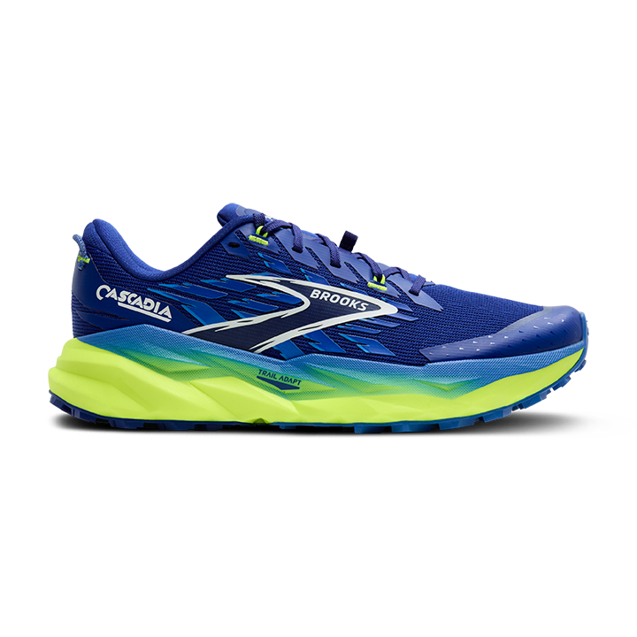 Brooks Cascadia 19 Trailschuhe Herren Surf the Web/Nightlife/White 2E (breit) 42