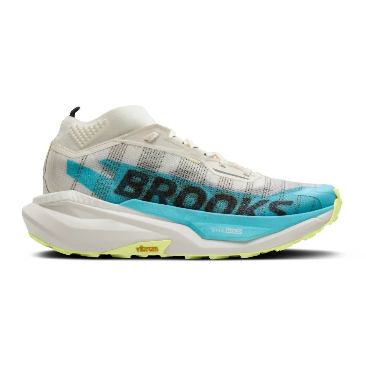 Brooks Cascadia Elite Laufschuhe Weiß Blau SS26 Unisex, Größe 40,5 - EUR
