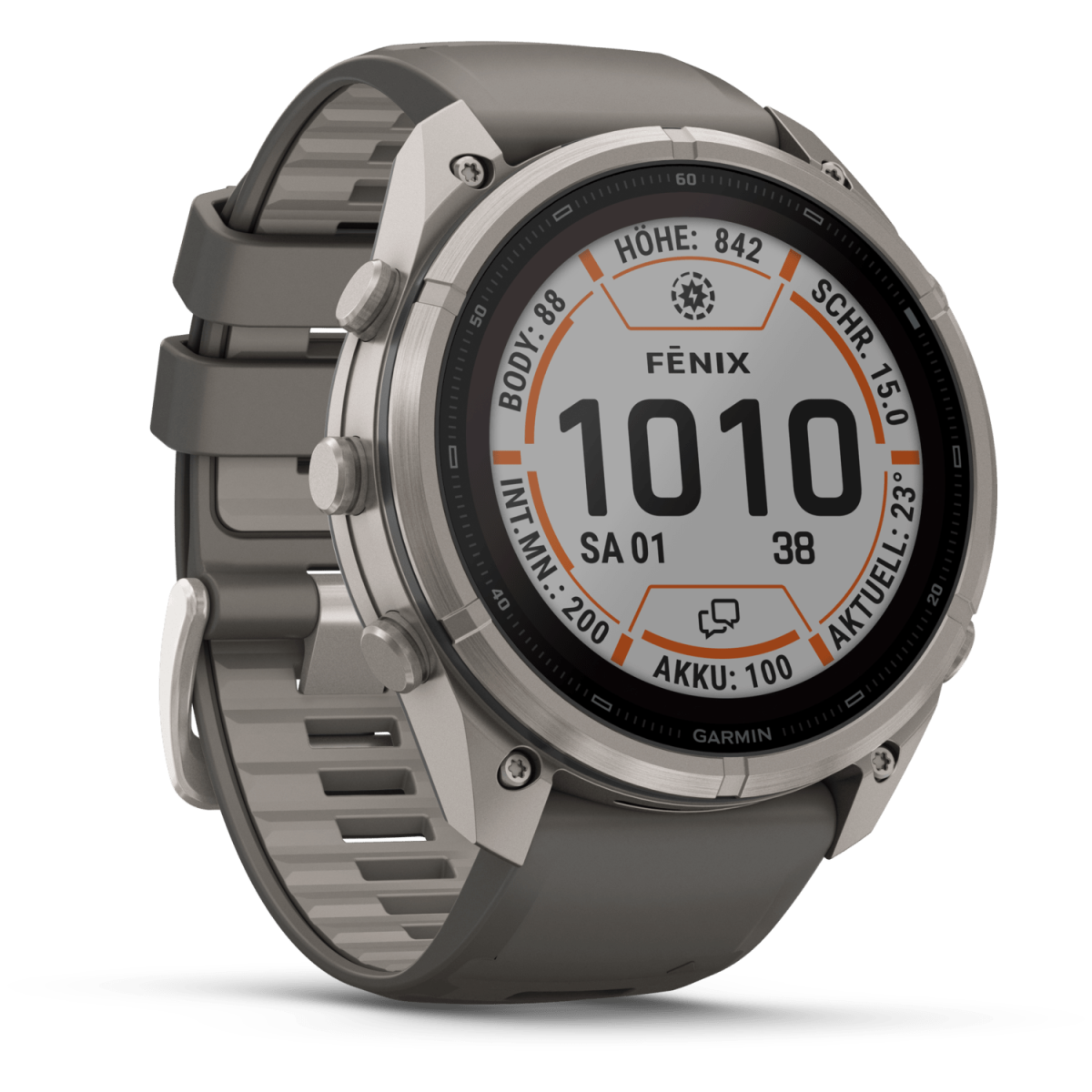 Garmin Fenix 9 PRO inReach 47mm Solar Kiselgrau GPS-Multisport-Smartwatch