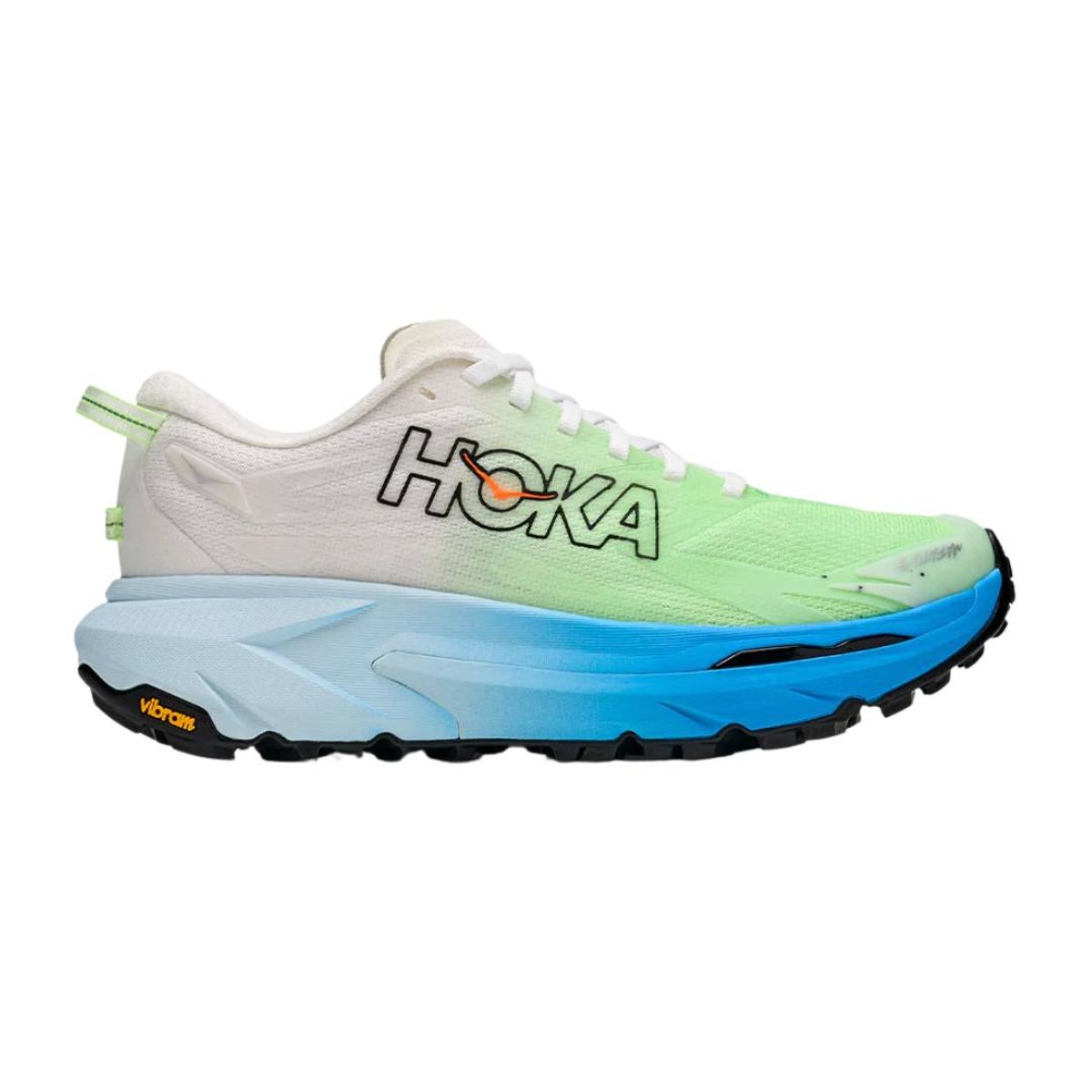 Hoka Mafate 5 Laufschuhe Weiß/Grün AW26 Damen, Größe EU 42