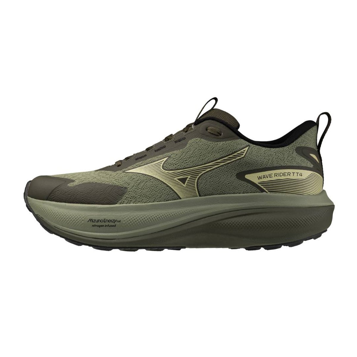 Mizuno Wave Rider TT Schuhe Grün Gelb AW26, Größe 39 - EUR