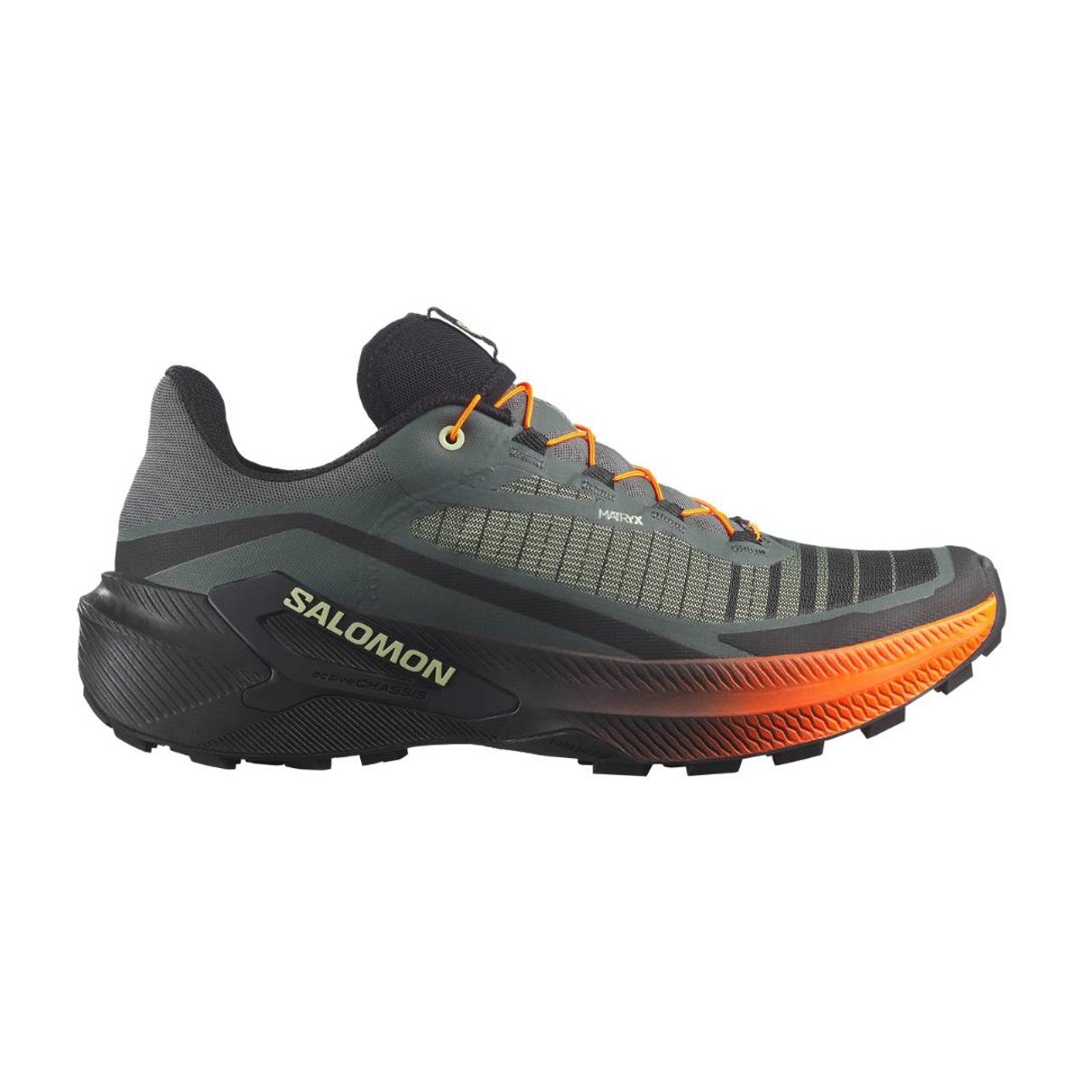 Salomon Genesis 2 Schuhe Grau/Orange AW26, Größe EU 41 1/3