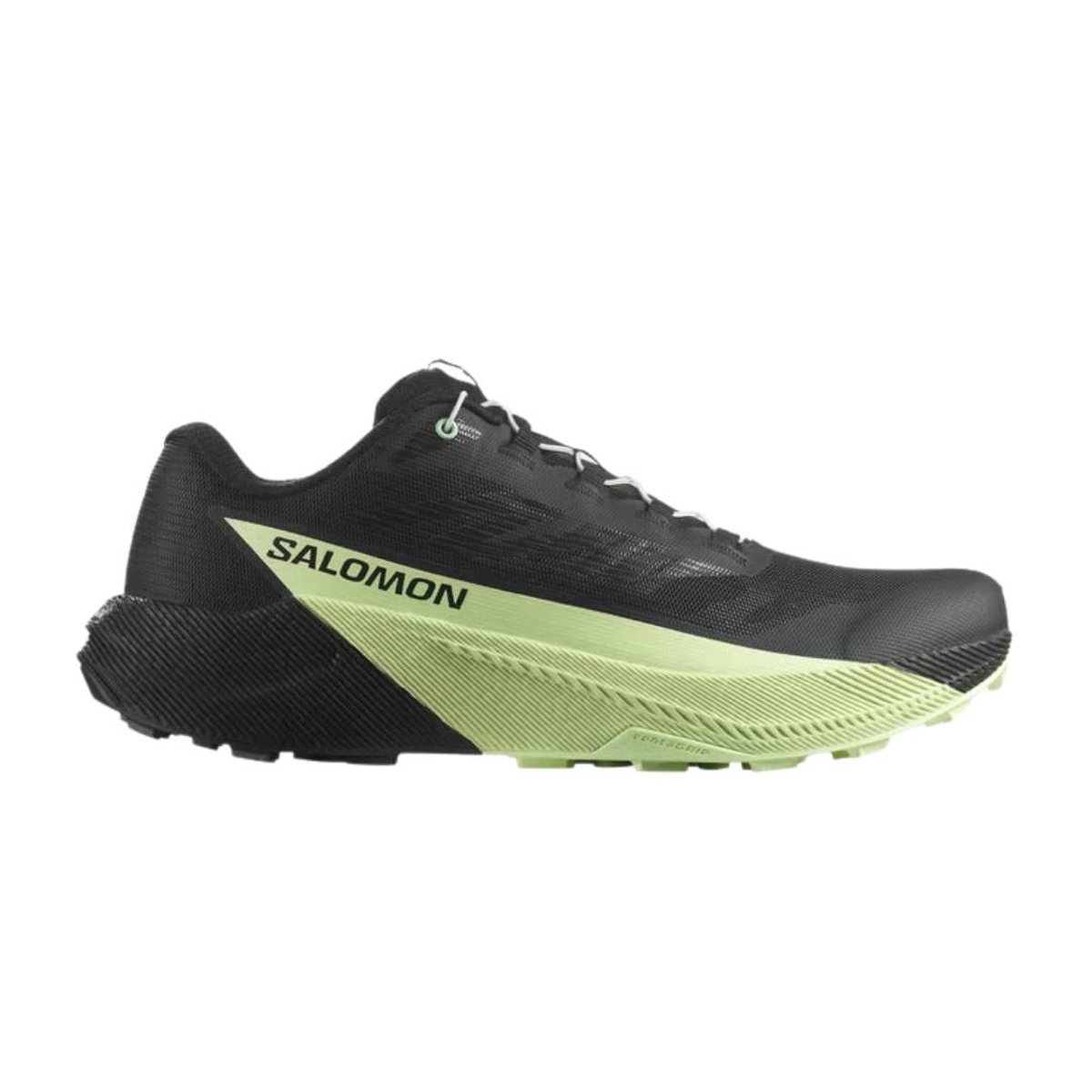 Salomon Pulsar Laufschuhe Schwarz Grün SS26, Größe EU 41 1/3