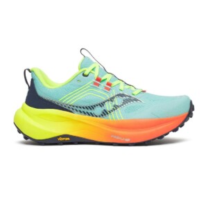 Saucony Xodus Ultra 4 Schuhe Blau Orange SS26 Damen