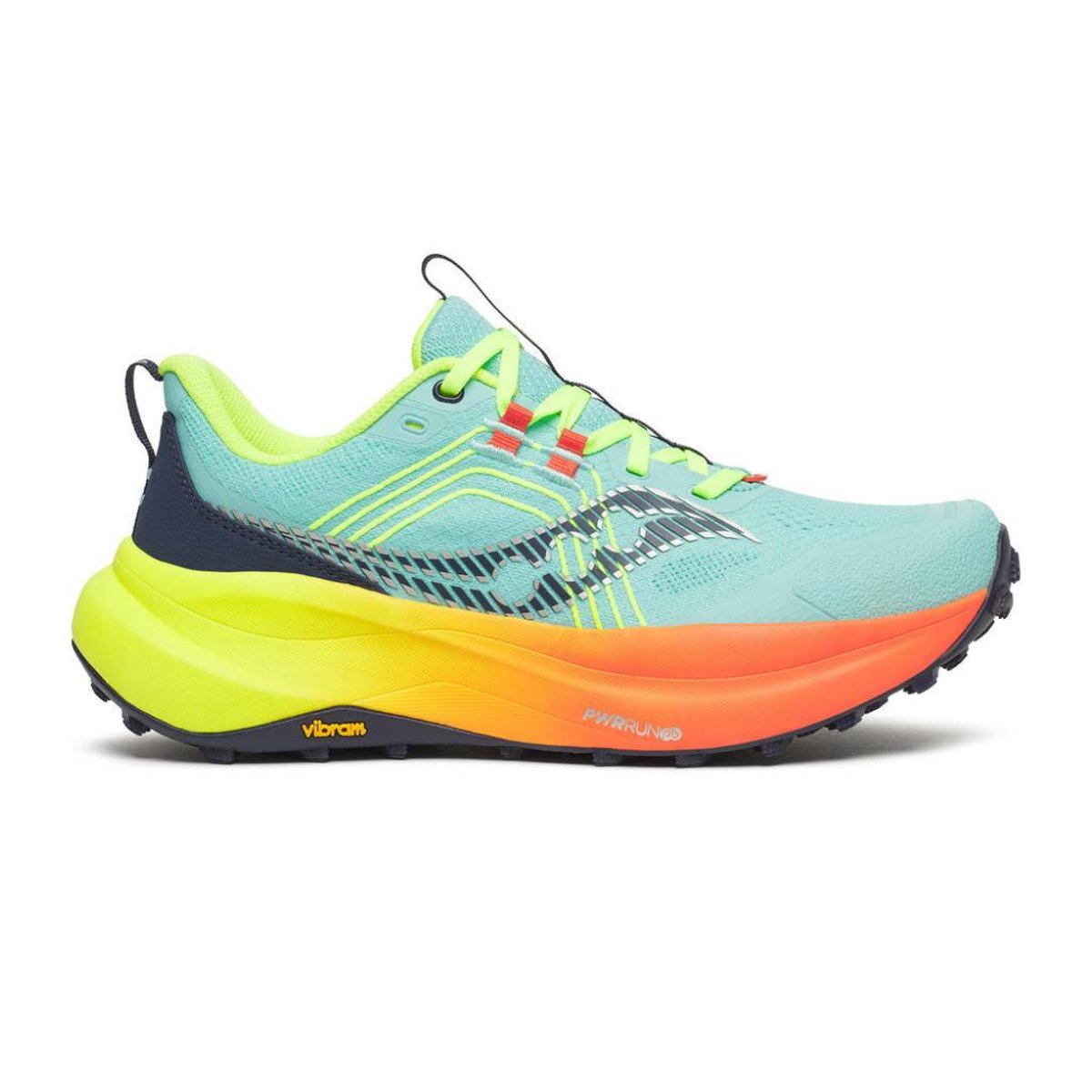 Saucony Xodus Ultra 4 Schuhe Blau Orange SS26 Damen