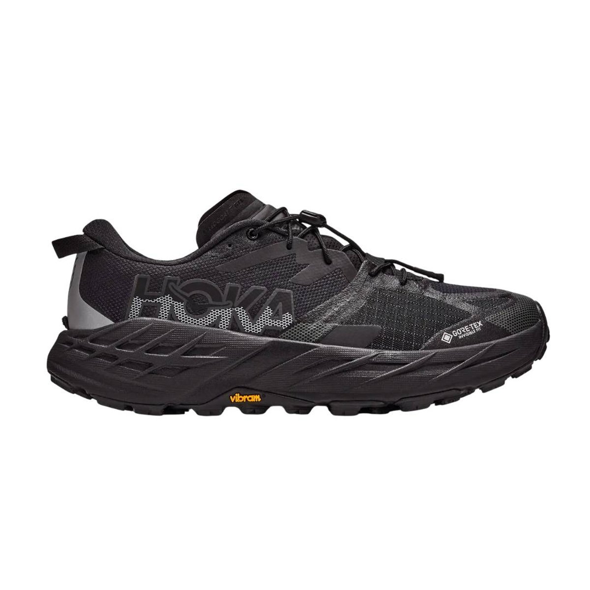 Hoka Speedgoat 7 GTX Schuhe Schwarz Grau AW26, Größe EU 41 1/3