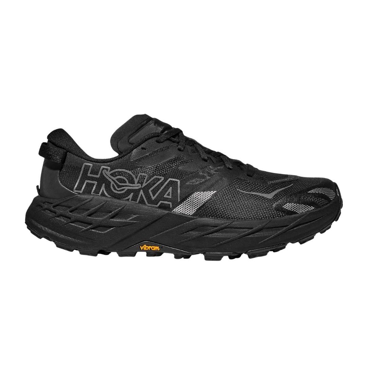 Hoka Speedgoat 7 Schuhe Schwarz Grau AW26, Größe EU 41 1/3