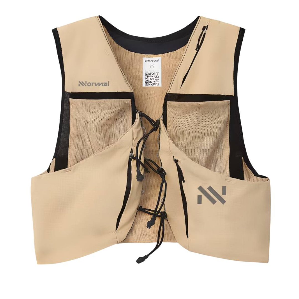 NNormal Modular Trail-Weste Beige/Schwarz, Größe M