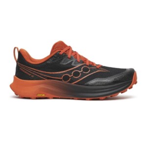 Saucony Peregrine 16 Laufschuhe Schwarz-Orange AW26, Größe 40 - EUR